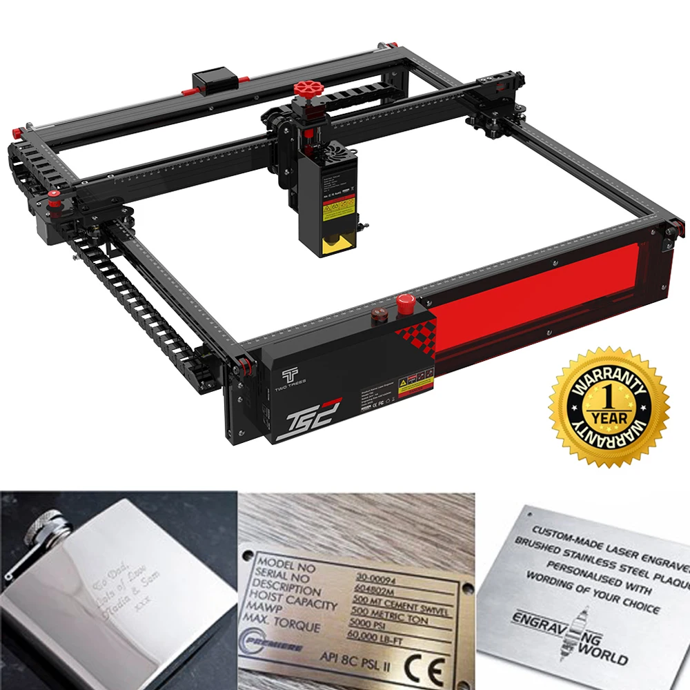 

Twotrees TS2 160W Laser Engraver Auto Focus Metal Laser Engraving Machine Cutting Wood 410x410mm With Flame Detection System