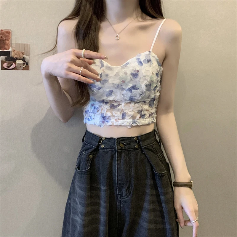 Модный цветочный корсет жилет кружевной кроп-топ женский бюстгальтер сетчатый