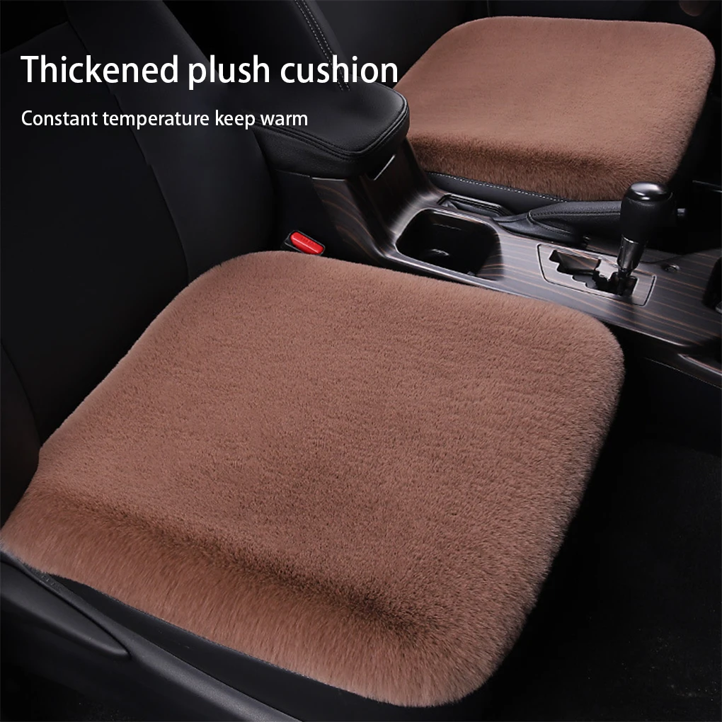 

3 Pieces Set Car Cushion Chair Pad Universal Backseat Warm-keeping Mat