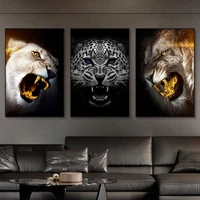 new 5d diamond painting kit full drill diy lion cheetah diamond painting animals imposing diamond cross stitch art home decor