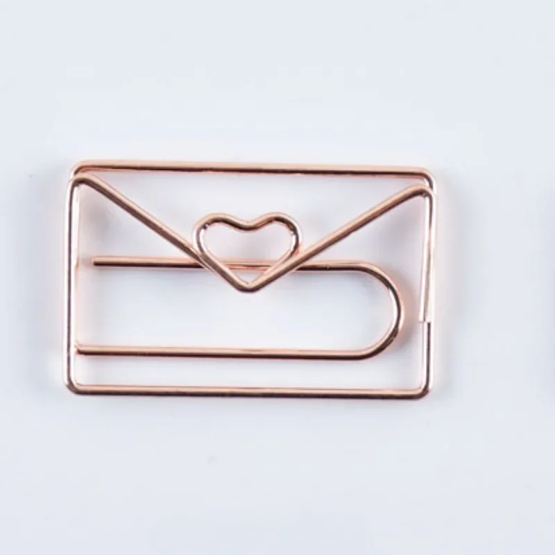 

Металлические скрепки Pelsone, набор из 10 штук, розовое золото