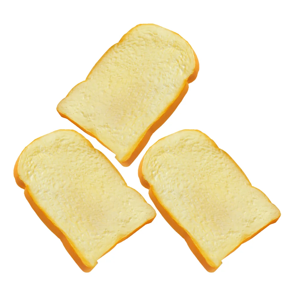 3 шт. имитация хлеба модель тостов из искусственной кожи реалистичная