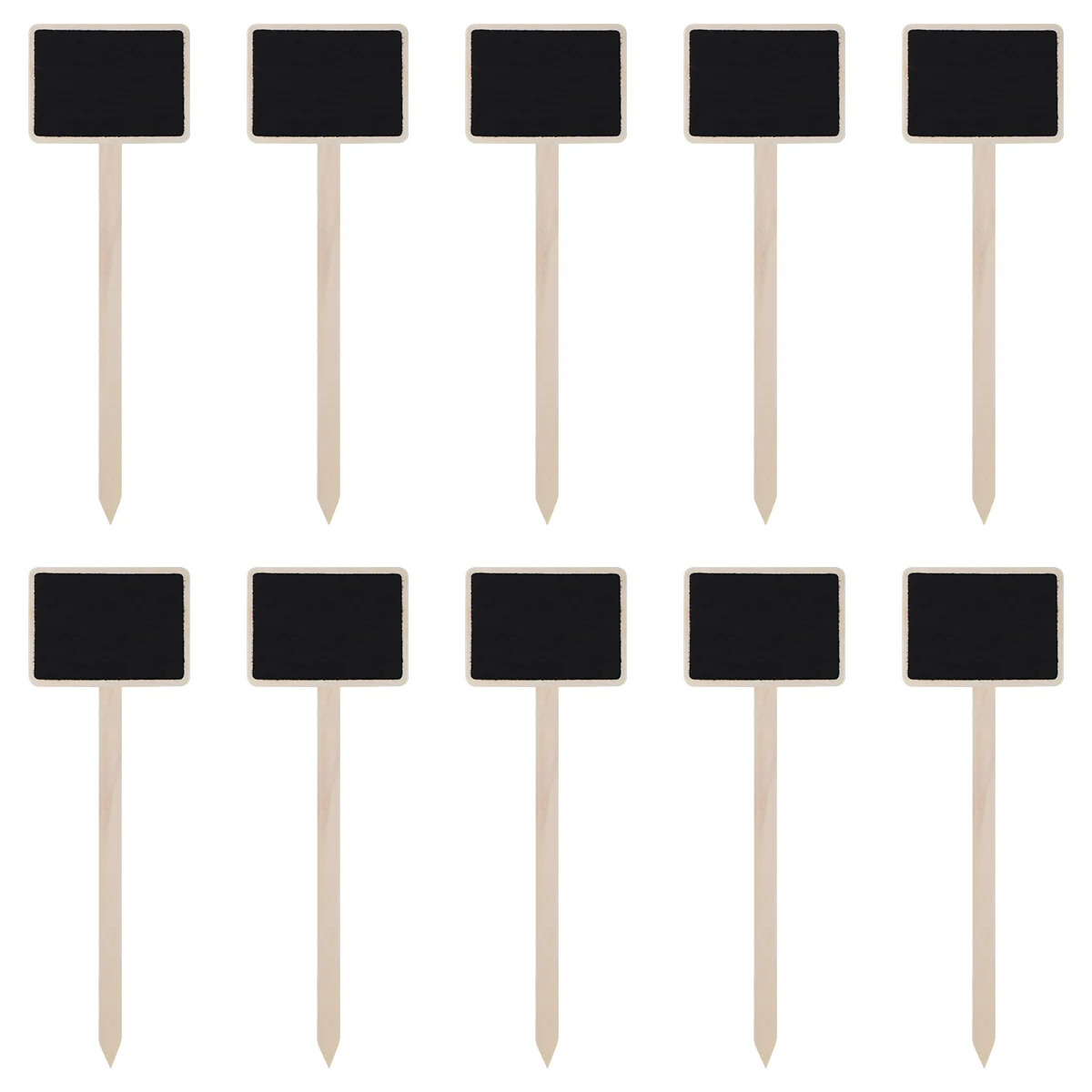 

ULTNICE 10 PCS Durable Mini Wooden Chalkboard Creative Blackboard Signs Garden Flowers and Plants Tags House Decorations