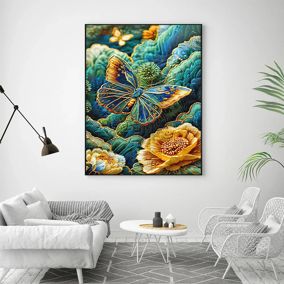 Набор 5D Алмазной Живописи Сделай Свою Собственную Мозаика В Форме Бабочки Или