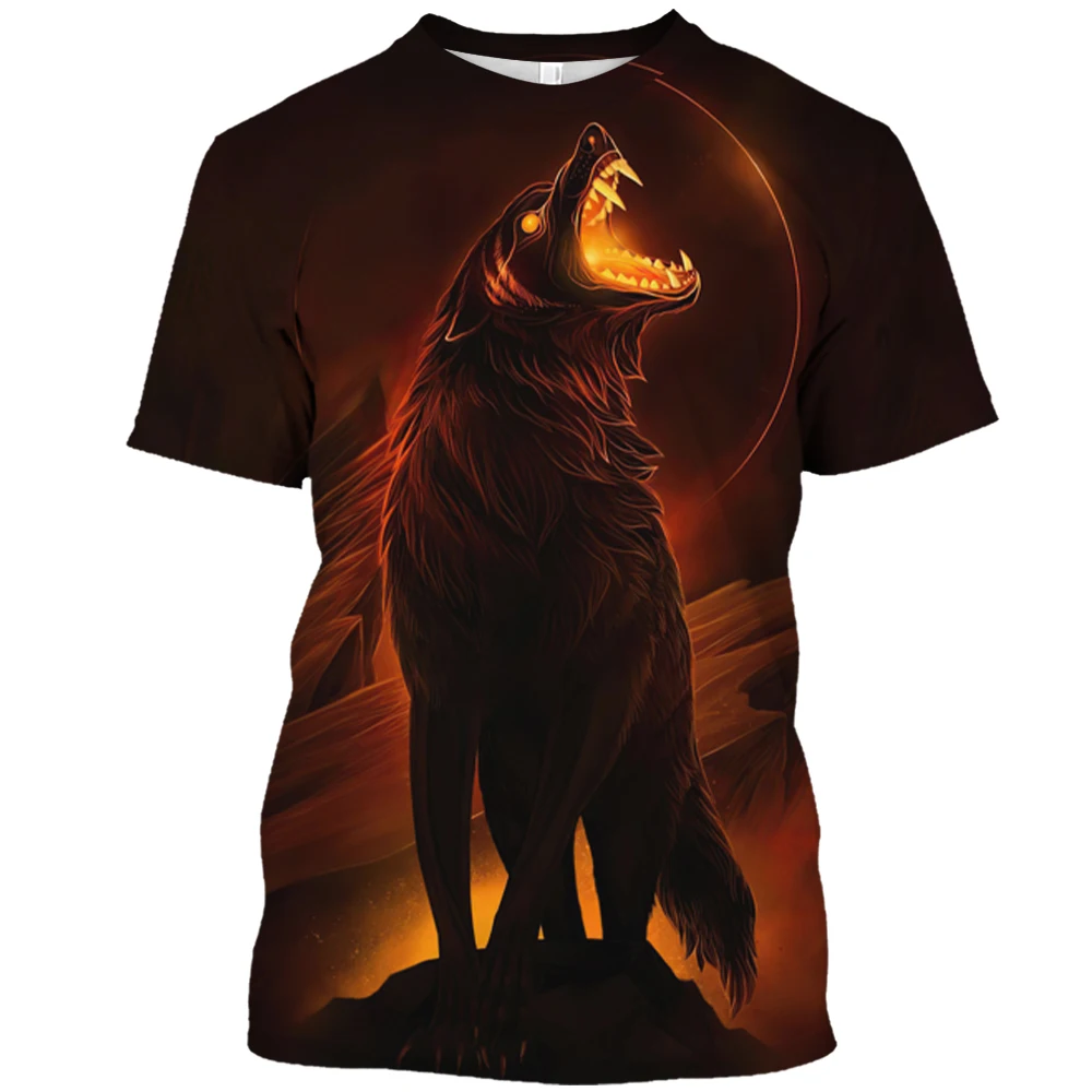 

Футболка мужская летняя с круглым вырезом и коротким рукавом, топ с аниме принтом животных в стиле Харадзюку, спортивная одежда, большие размеры