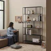 lbx iron floor bookshelf living room balcony wall bookcase office display storage shelf