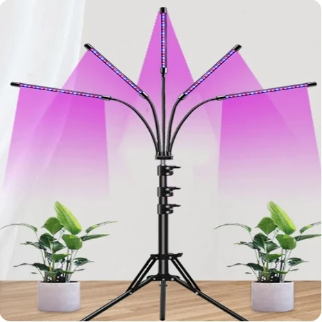 USB-лампа для роста растений, лампа полного спектра для гидропоники с регулировкой времени, лампа для комнатных растений, Цветочная фитолампа для теплицы