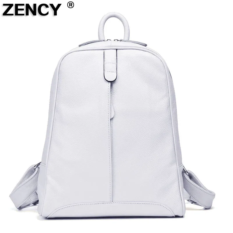 S Ladies Schoolbag Teenagers Cowhide Bag