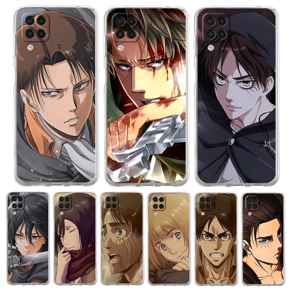

Attack On Titan Phone Case For Samsung Galaxy A51 A71 A21S A12 A11 A31 A41 A01 A03S A13 A32 A52S A22 A12 A72 5G Soft Clear Cover