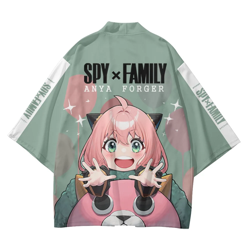 

Spy x Family Cloak Anime Anya Forger 3D Print Cosplay Streetwear Men Women Japanese Harajuku Oversized Kimono Tees Tops Jackets