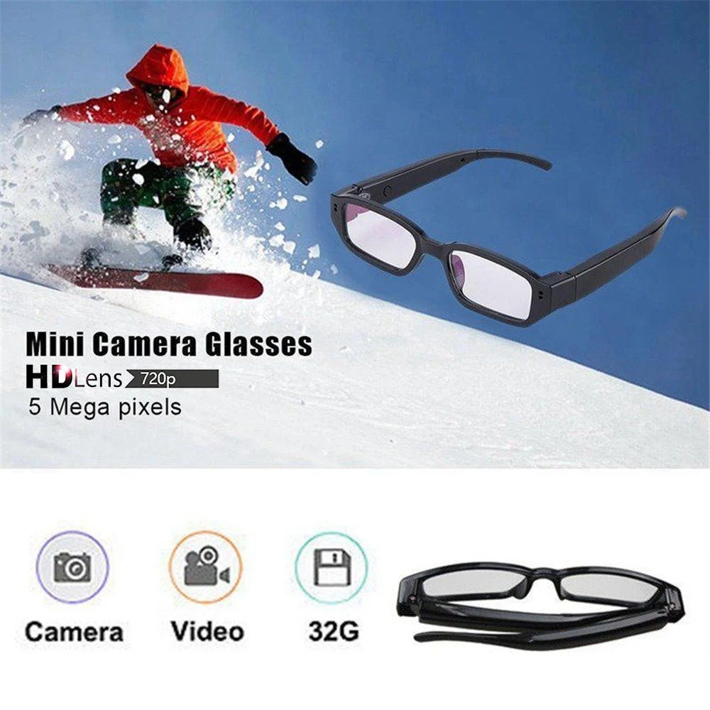 

720P HD Mini Camcorders Camera Video Driving Record Glasses Cycling Video Smart Glasses With Eyewear Camcorder For Outdoor Cam