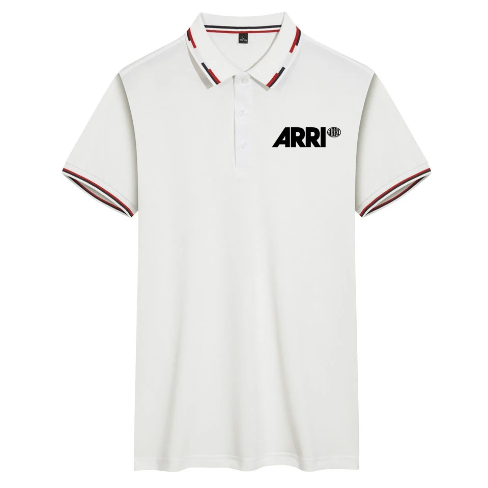 

Рубашка-поло ARRI Мужская дышащая, деловой топ с лацканами, короткий рукав, однотонная, лето 2022