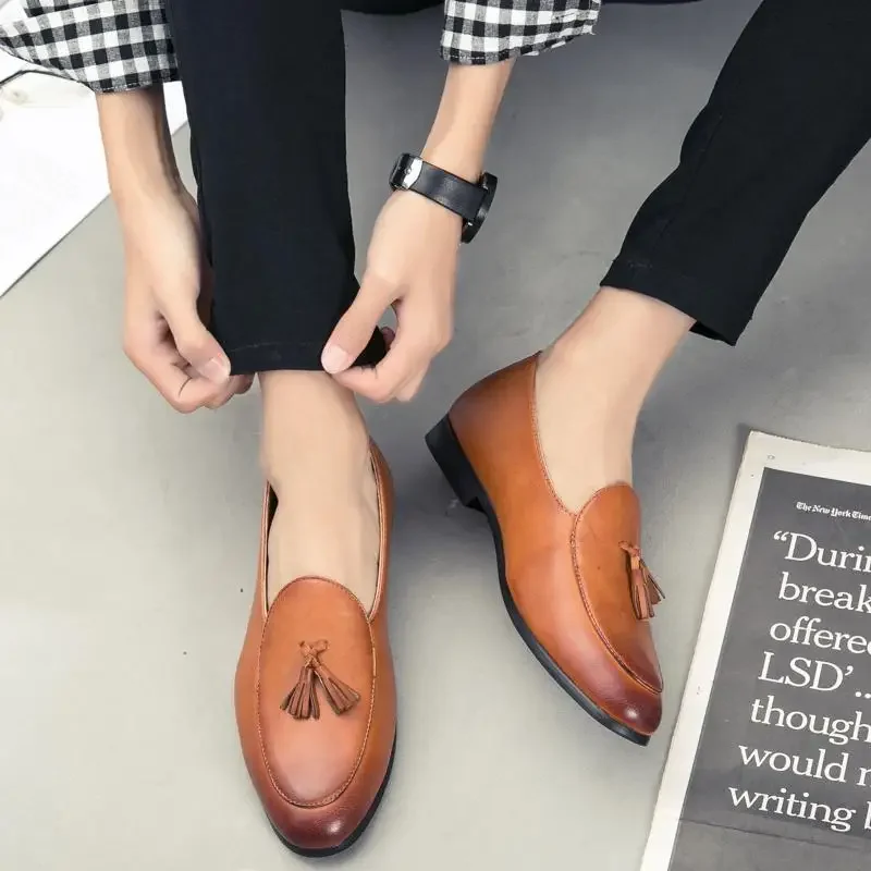 

Мужские кожаные кроссовки, повседневная обувь, универсальные, черные, осень 2022