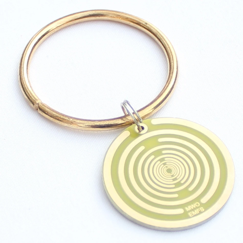 12 шт. позолоченный энергетический диск металлические кольца для салфеток
