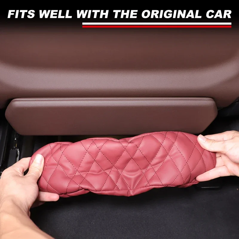Для BMW 7 серии G70 2023-2024 кожаная красная подставка для спинки пассажирского сиденья