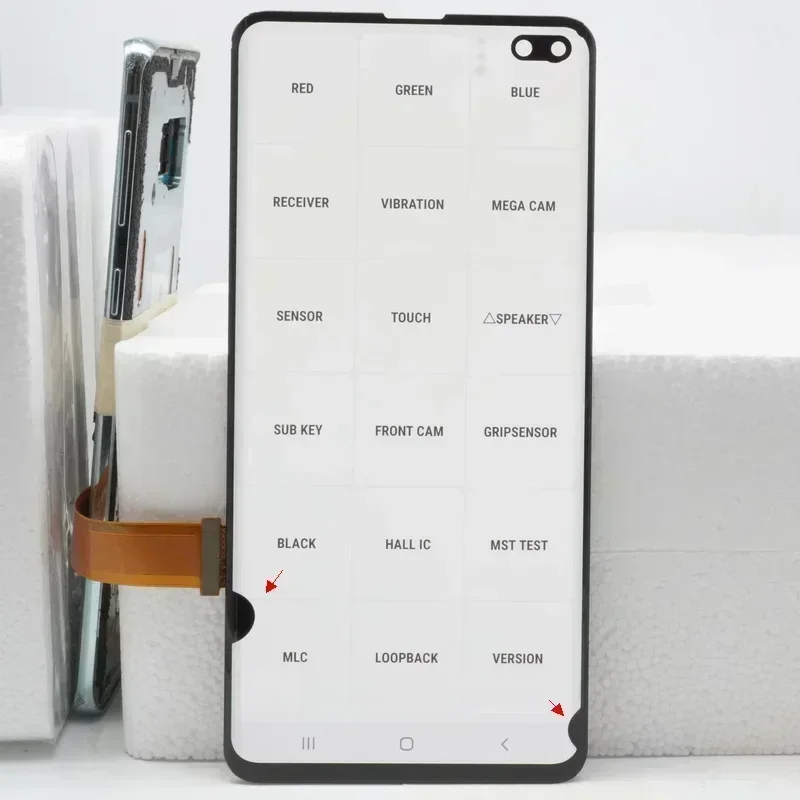 Фото 100% AMOLED S10 + ЖК-дисплей для SAMSUNG Galaxy S10 Plus, дисплей G975 G9750 SM-G975F/DS G975FN G975U, дигитайзер сенсорного экрана в сборе №5