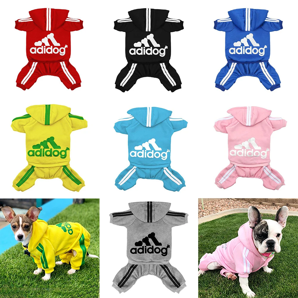 

Adidog Four Legs Pet Dog Clothes Winter Warm Hoodie French Bulldog One Piece Chihuahua Yorkshire Cat Deluxe Puppy Sweatshirt