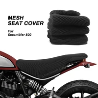 motorcycle accessories anti slip 3d mesh fabric seat cover breathable waterproof cushion for ducati scrambler 800 scrambler800