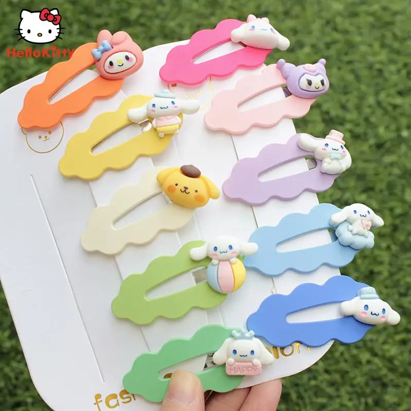 

Заколка для волос с изображением милых Hello Kitty Sanrios, 10 шт.