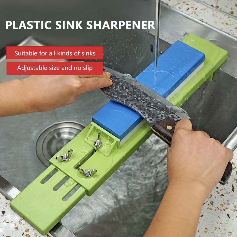 

Adjustable Over Sink Sharpening Stone Base Holder Retractable Non-slip Whetstone Grinding For Knife Sink Bridge Kitchen Tools