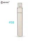 KEYYOU NO.58 автомобиль дистанционного ключа для Citroen peugeot Флип Ключа Выкидной ключ без паза Замена