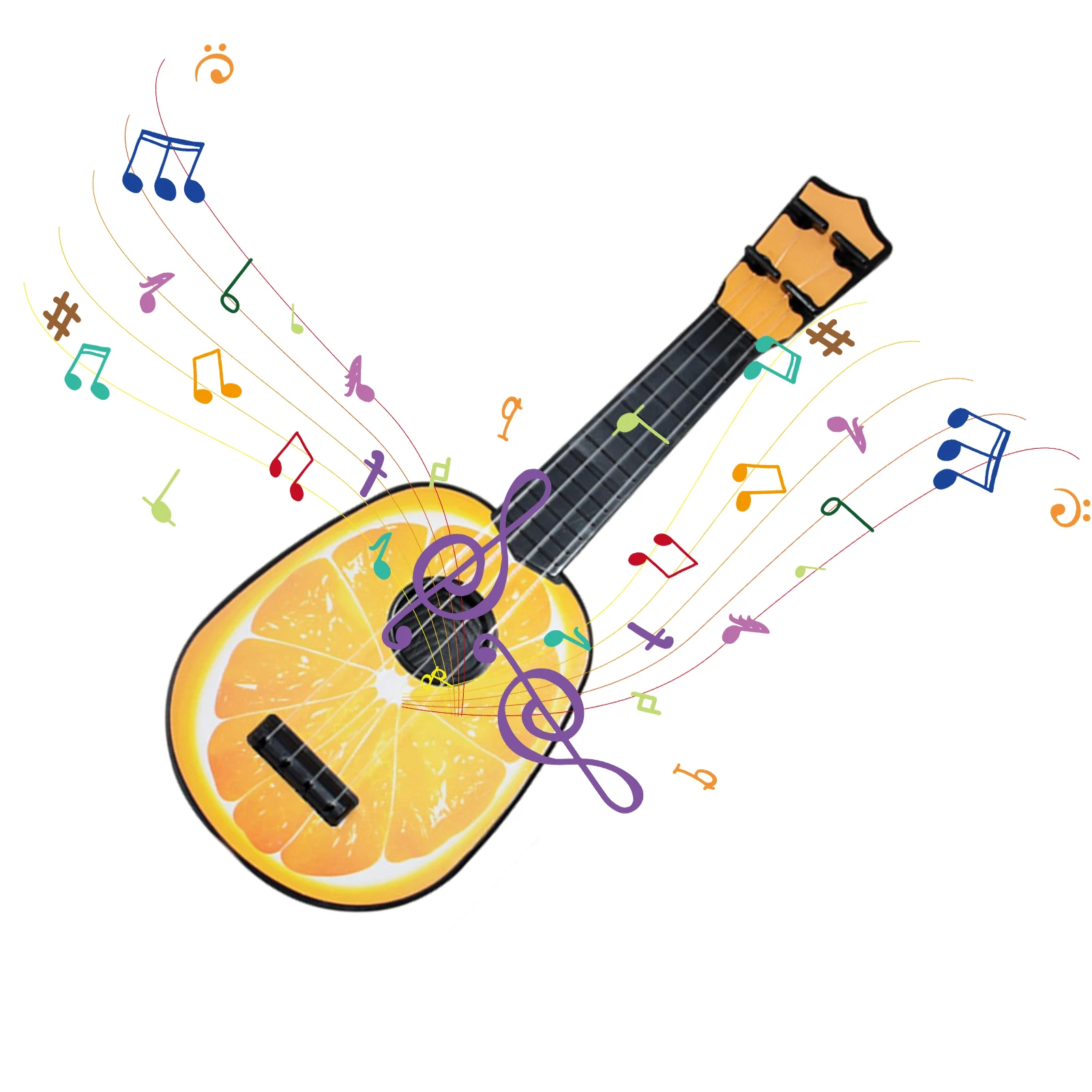 

Игрушечная имитация укулеле, гитара, мини-укулеле с фруктами, детская мини-гитара с фруктами для детского дня рождения, праздника