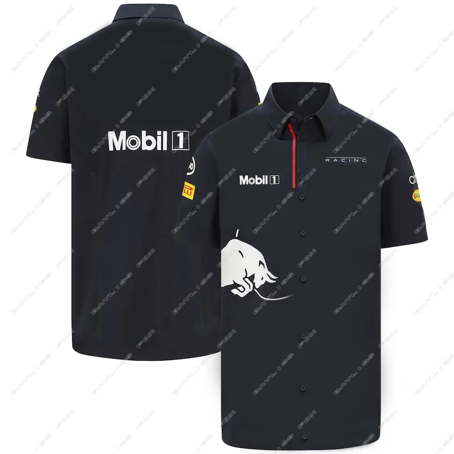 Red Color Bull Racing F1 2021 MAX33 Verstappen водители чемпион мира отворот Поло футболка