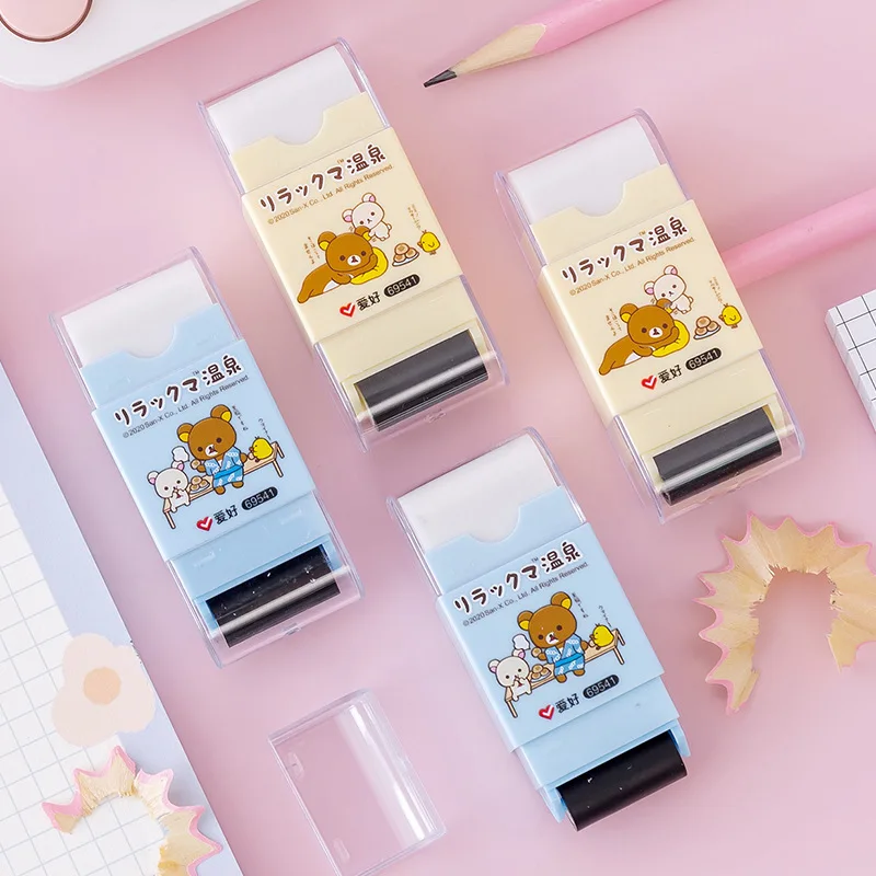 Стирательная мультяшная точилка для карандашей три в одном роликовый дизайн