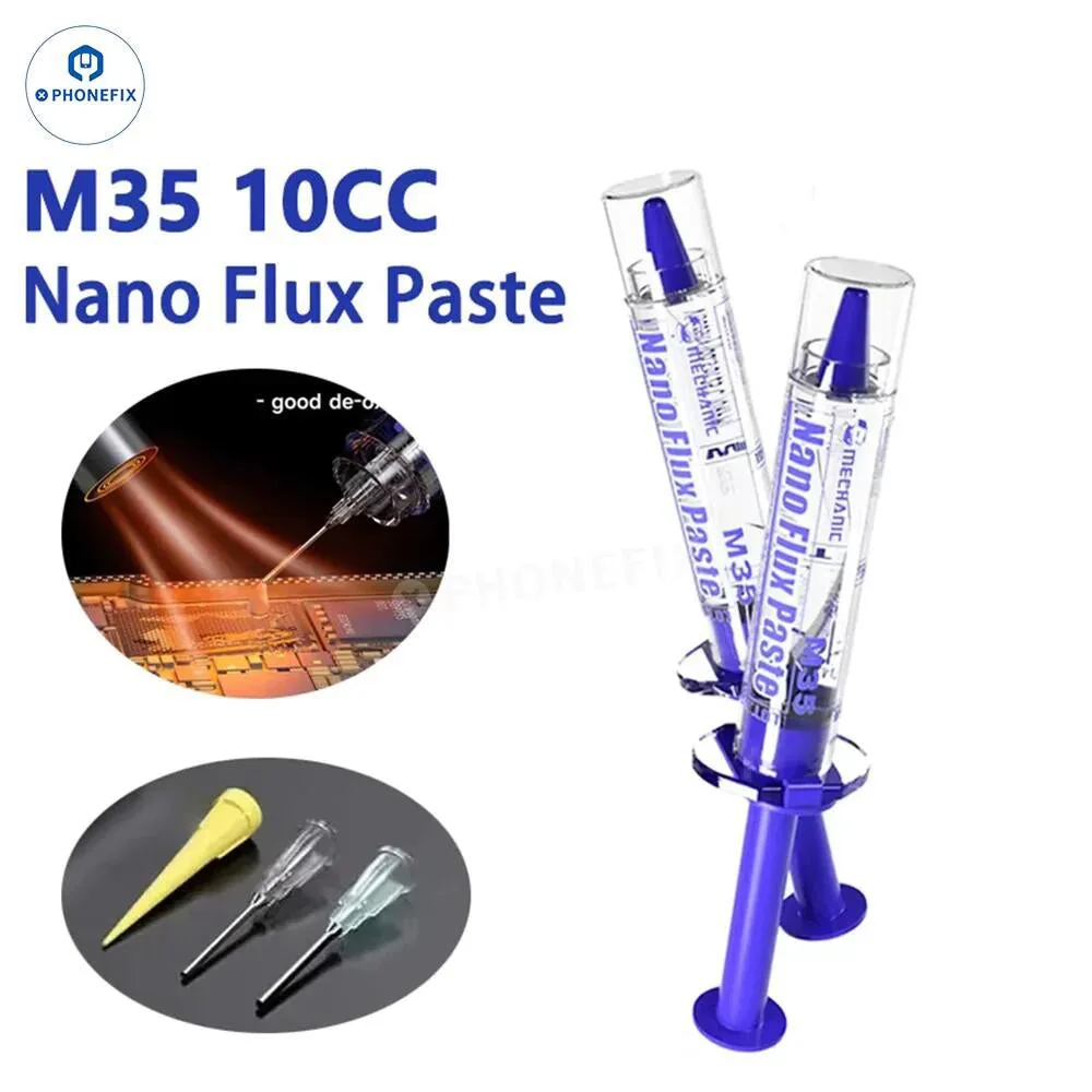 Фото Mechanic M35 Nano Flux Paste Высокопроизводительный сварочный крем 10cc для материнской платы мобильного телефона BGA IC Chip Ремонт электроники процессора №1