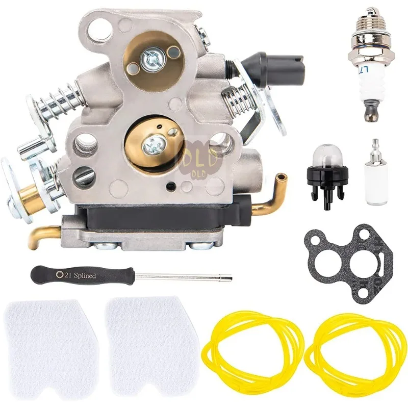 Фото Комплект карбюратора для бензопилы Husqvarna 240 235 120 120E 236 240E C1T-W33, высококачественный набор прокладок карбюратора, садовый инструмент №1