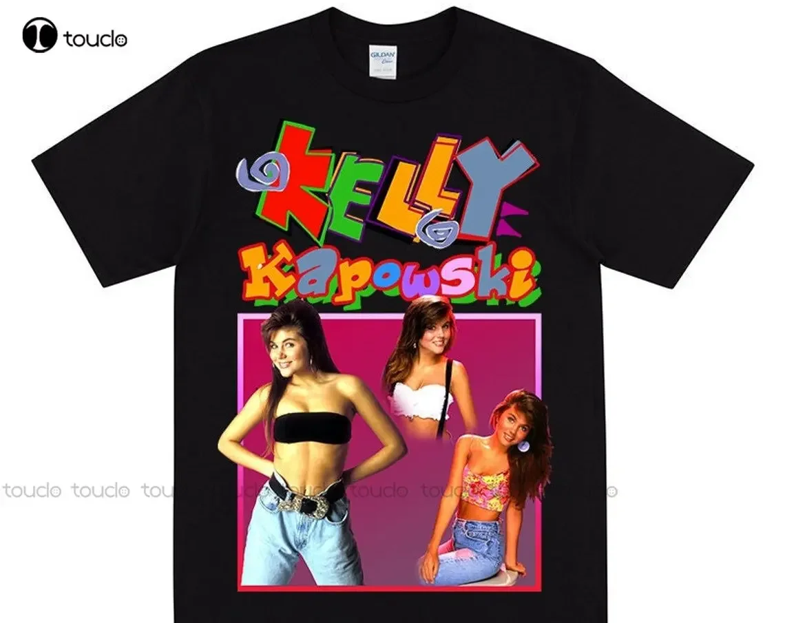 Футболка Kelly Kapowski Saved By The Bell Kaposki Tiffani Amber-Thiessen Рубашка Винтаж