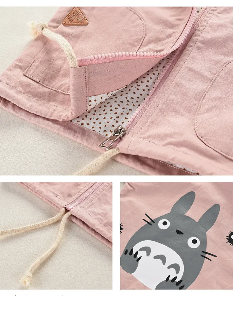 2023 New Spring Baby Boys Girls Coats Cartoon Totoro Hoodies Jacket For Kids Sweatshirt Cute Children Windbreaker Outerwear images - 6