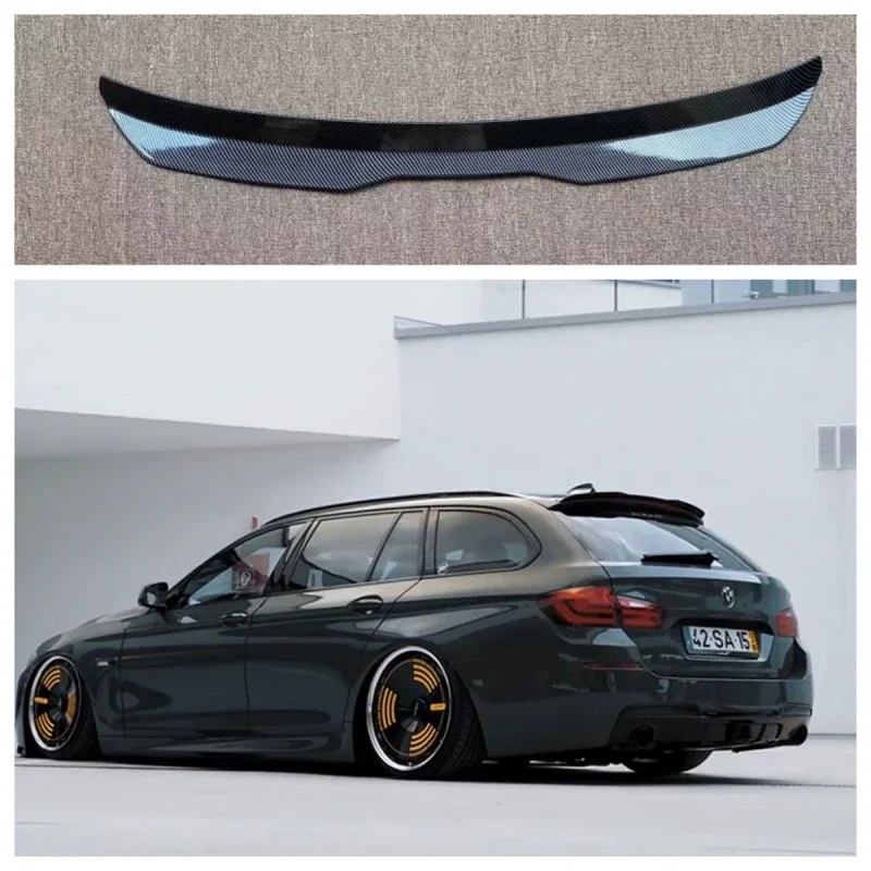For BMW 5 F11 535i Msport 2010-2017 Spoiler Extension Trunk Universal Rear Wing ABS Plastic series Touring (F11) M Sport