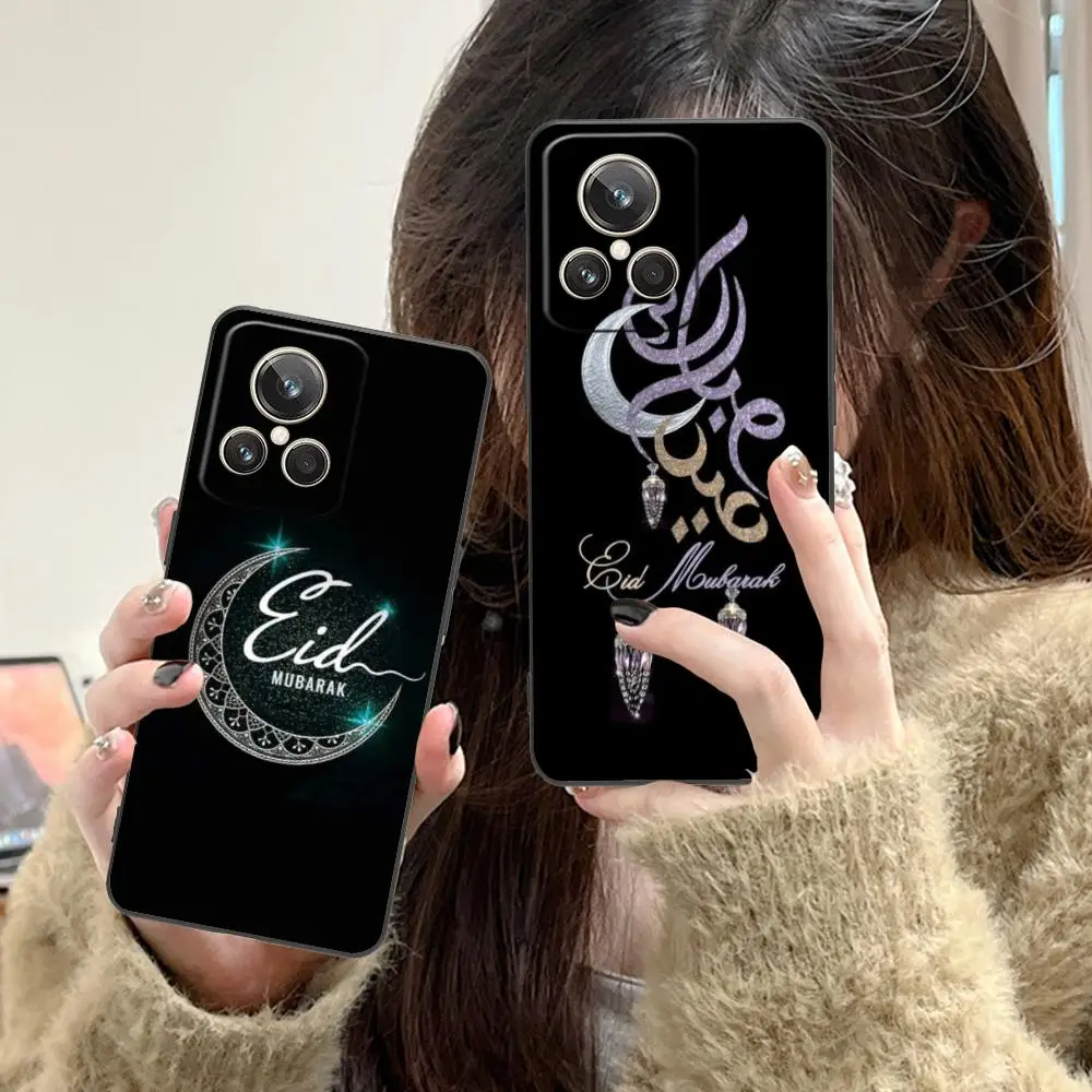 Фото Чехол для телефона Eid Mubarak для Realme 15 14 13 12 11 10 9 Pro Plus T i Lite 5G, мягкий противоударный чехол из ТПУ №3