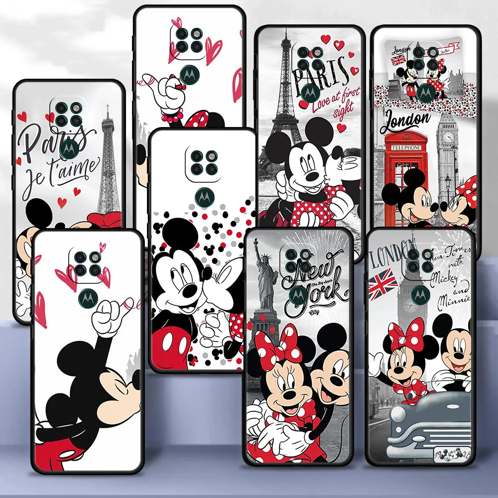 

Case Cover for Motorola Moto G30 G50 G60s G9 G8 One Fusion G Stylus Edge 20 Plus TPU Fashion Shell Mickey Minnie Mouse Disney