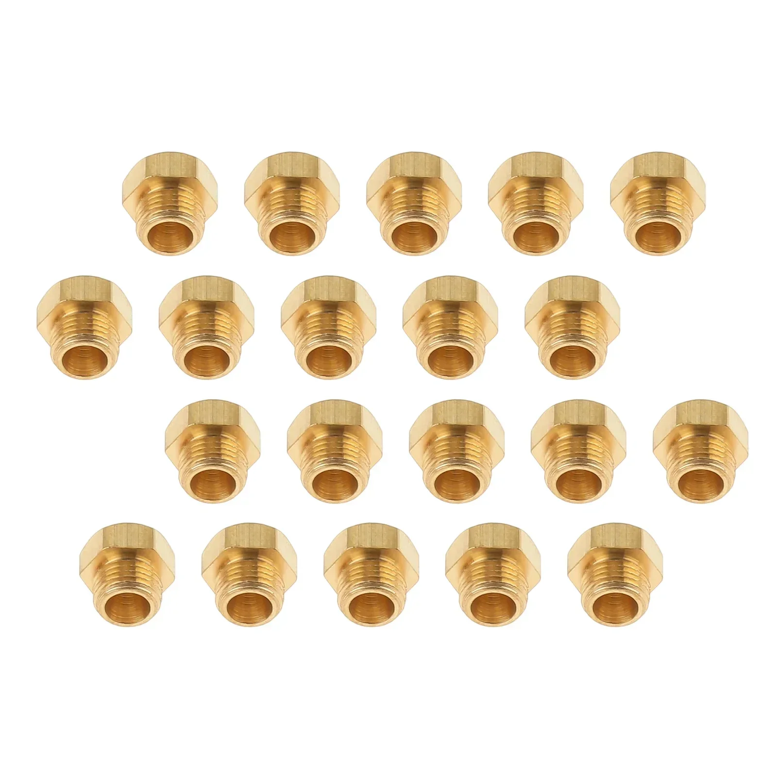 

Латунные сопла для водонагревателя 20 шт., M5x0,5 мм/0,68 мм, 6 мм