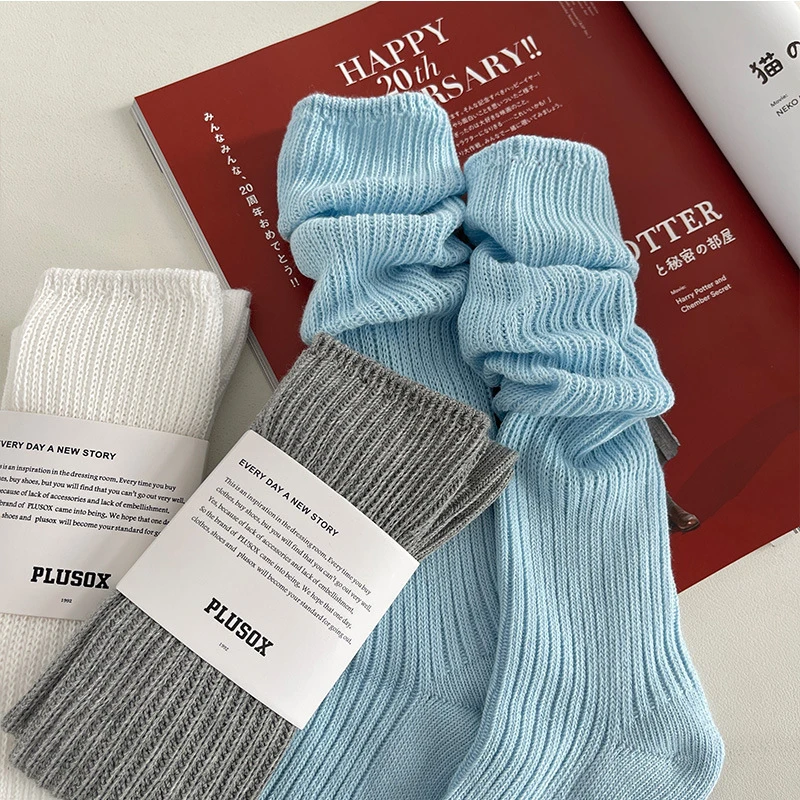 

Long Socks Women Stockings Harajuku Socks Solid Warm Thigh High Socks Ladies Girls Street Socks Autumn Winter Knee Socks
