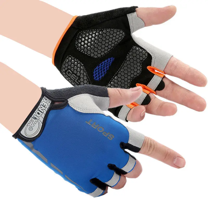 

New Summer Cycling Gloves Men Women Road Racing Half Finger Glove Mittens Non-Slip Reflective Outdoor Sport Adult MTB Bike
