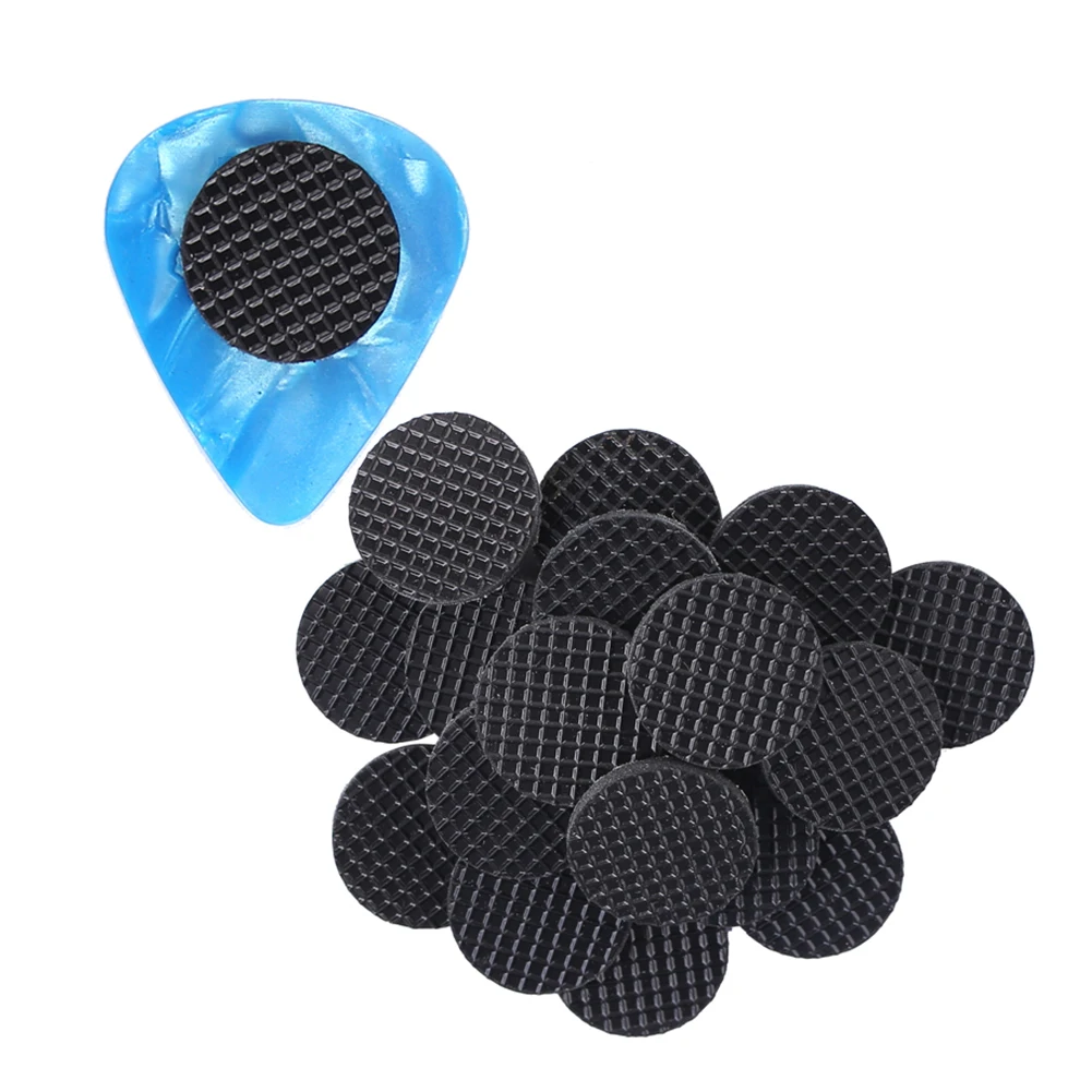 

20pc Grip For Guitar Pick Extremely Comfortable Antiskid Sticker For Guitar Pick Rubber Musical Instruments Accessories Black