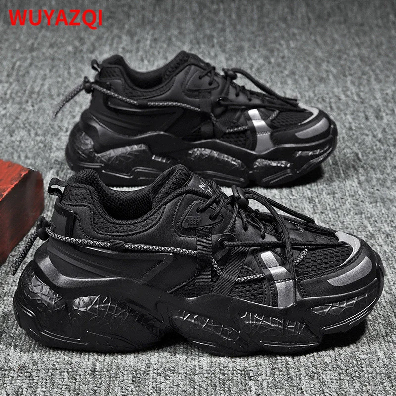 

Дышащая повседневная мужская спортивная обувь WUYAZQI, Новая модная женская обувь, повседневная обувь на толстой подошве, модная обувь для пар...