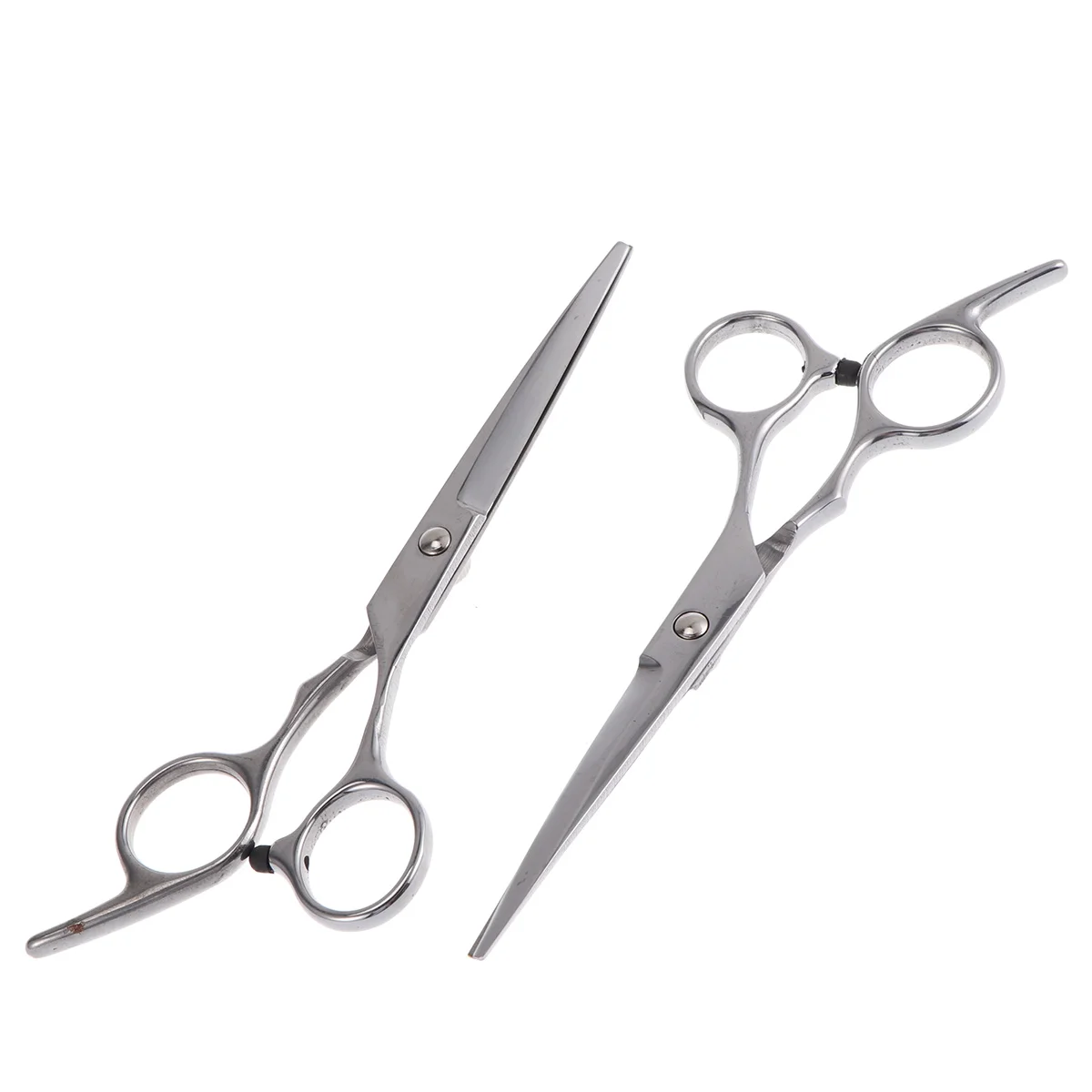 

2pcs Straight Hair Scissors Barber's Shears Professional Hair Cutting Scissors Hair Styling Tools (White Screw)