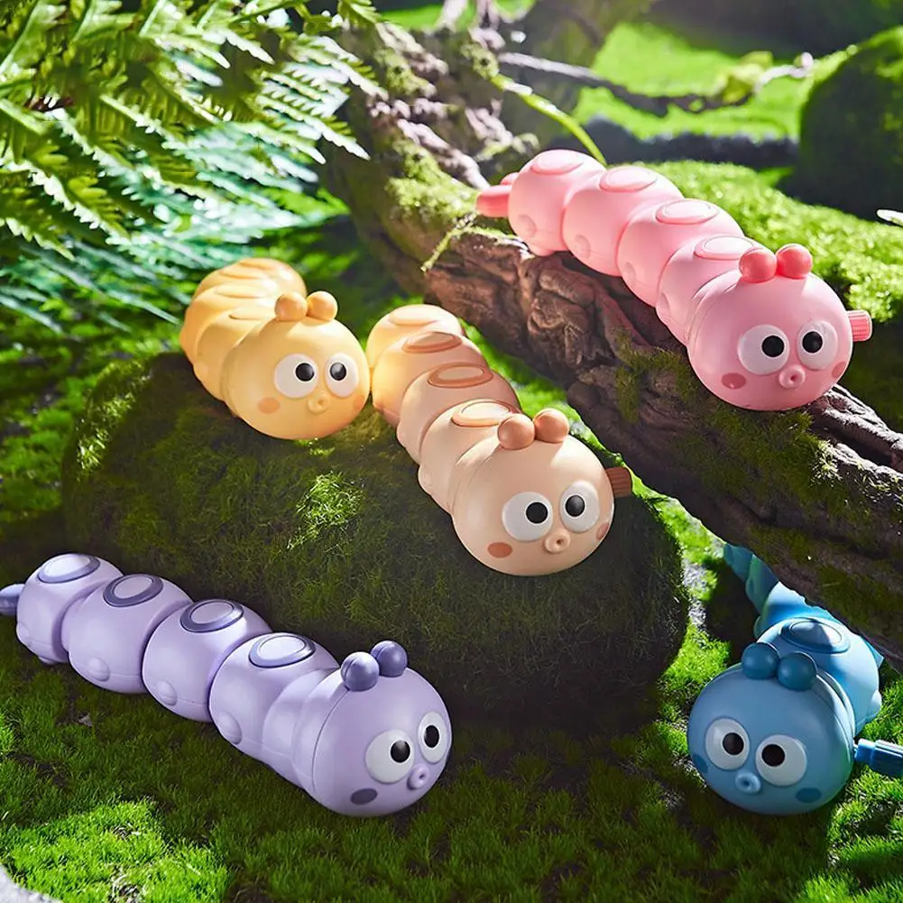

1PCS Clockwork Caterpillar Shape Rocking Toy Winding Early Fun Cartoon Children Baby Animal Toys Educational Cute Gifts K7Z6
