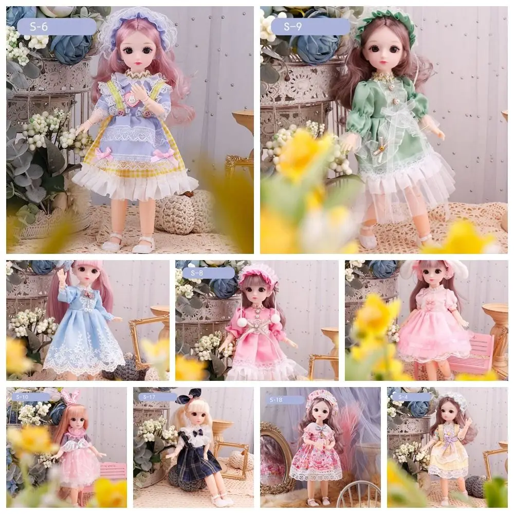 Фото Блондинка 1/6 bjd куклы, игрушки DIY с одеждой коричневые глаза 30 см шарнирные игрушки наряд красочная шарнирная кукла детская игрушка №3