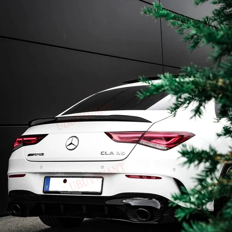 Задний спойлер C118 для Mercedes Benz CLA Class W118 2019-2020 CLA250 CLA200 CLA220 ABS глянцевый черный задний
