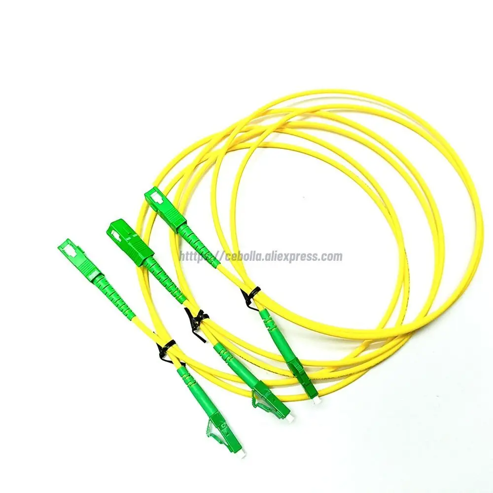 Патч-корд SC/APC-LC/APC 2 0/3 0 мм одномодовый оптический кабель OS2 SM симплексная