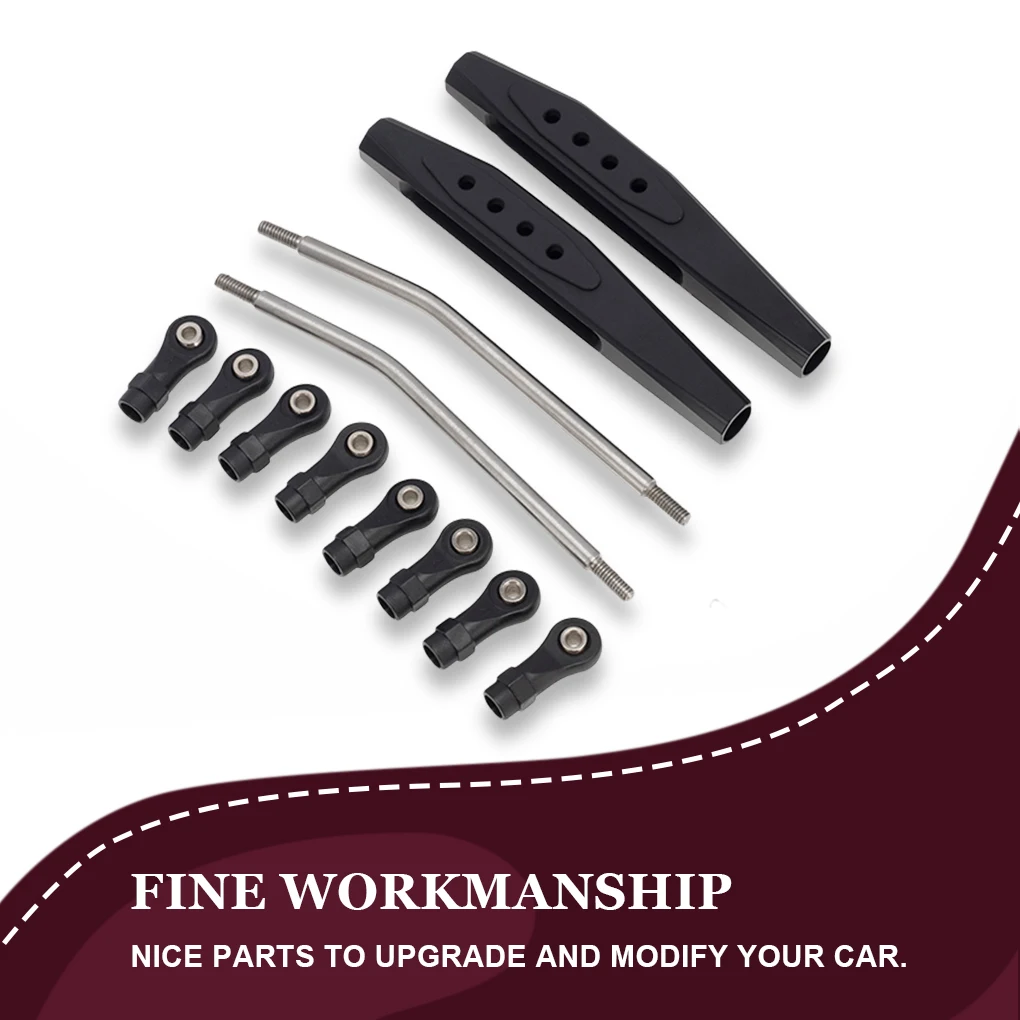 

Набор задних рычагов для радиоуправляемых автомобилей, подвесной стержень, гусеничная модель, обновленные обновления, запасные части для Axial RR10 90048 90053