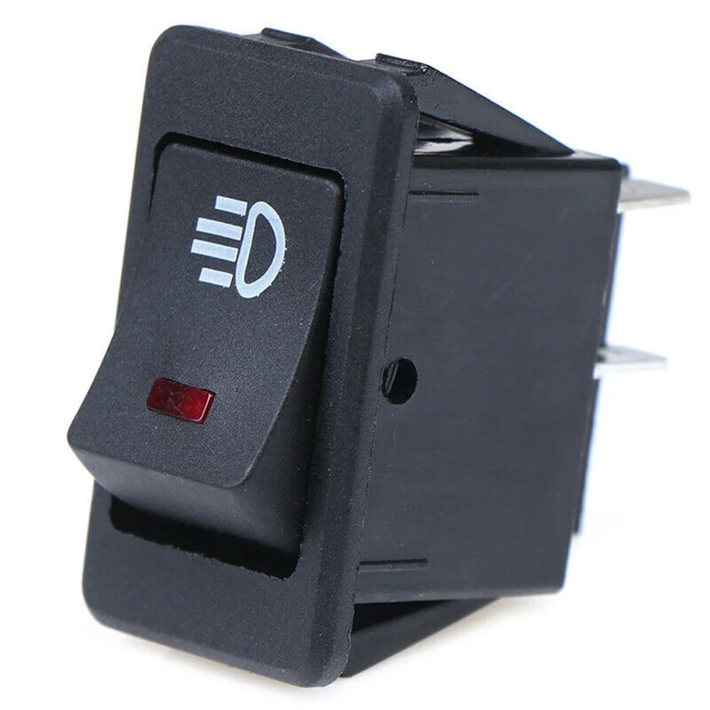 

5pcs 12V 10A Car Fog Light Rocker Hi/Low Lights Switch Blue LED Dash Dashboard Fog Light Switch Car Interior Replacement Parts
