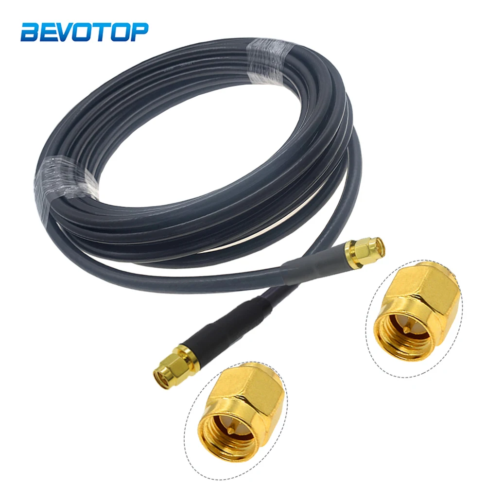 

5D-FB Cable SMA Male to SMA Male Plug RF Adapter Pigtail 5DFB Low Loss 50Ohm WIFI Antenna Extension Cord Jumper 1M 5M 10M 30M