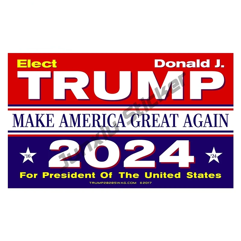 Наклейки на автомобиль с изображением Трампа 2024 наклейка автомобильные