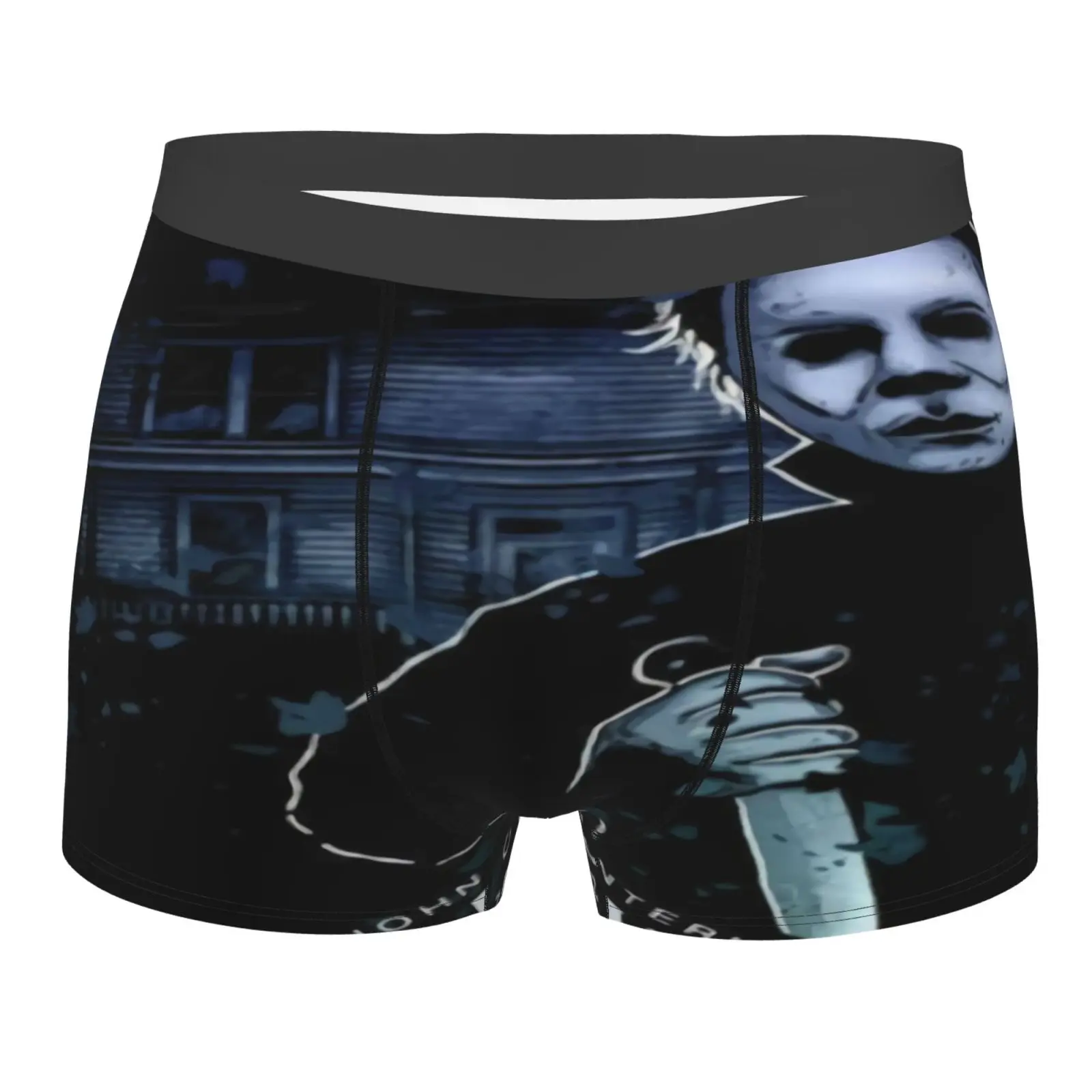 

V22 Poster Men Underwear Boxershorts Men Women Sexy Calcinha Boxer Feminina With Support Pouch Sexys Man Briefs Long Polyester